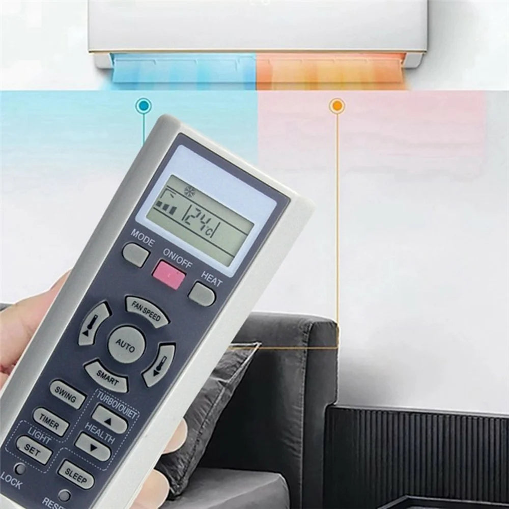 YR-W08 For Haier Air Conditioner Infrared Remote Control Plastic Ergonomic Replacement Controller - 4
