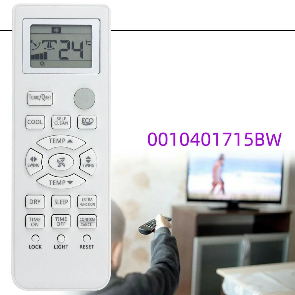 0010401715BW For Haier Air Conditioner Infrared Remote Control Plastic Ergonomic Replacement Controller - 4
