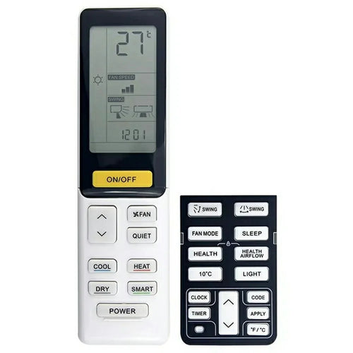 0010402886V For Haier Air Conditioner Infrared Remote Control Plastic Ergonomic Replacement Controller - 1