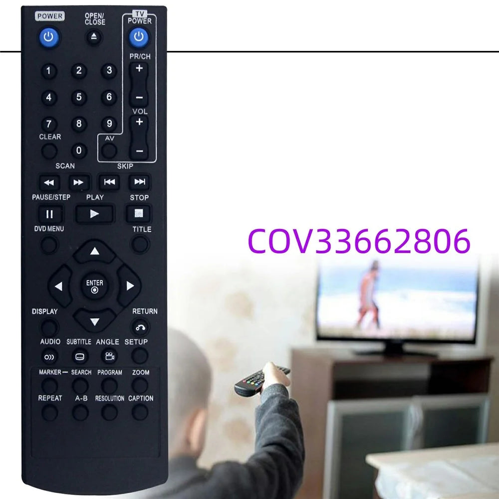 COV33662806 For LG DVD Player IR Remote Control Ergonomic Infrared Replacement Controller - 4