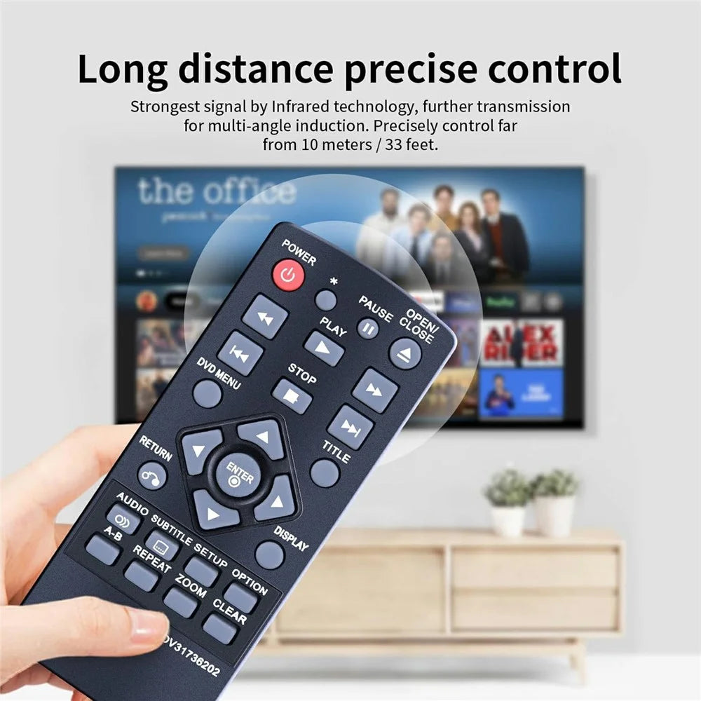 COV31736202 For LG DVD Player IR Remote Control Ergonomic Infrared Replacement Controller - 5