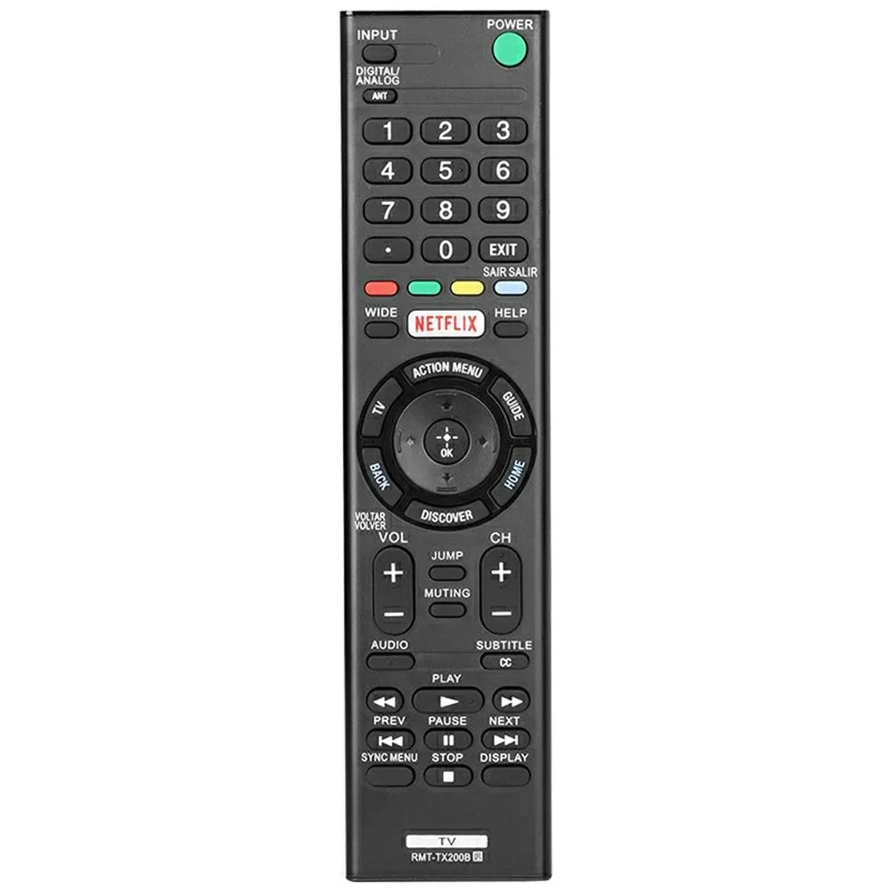 RMT-TX200B For Sony TV Remote Control Battery Powered Infrared Replacement Handheld Controller - 1