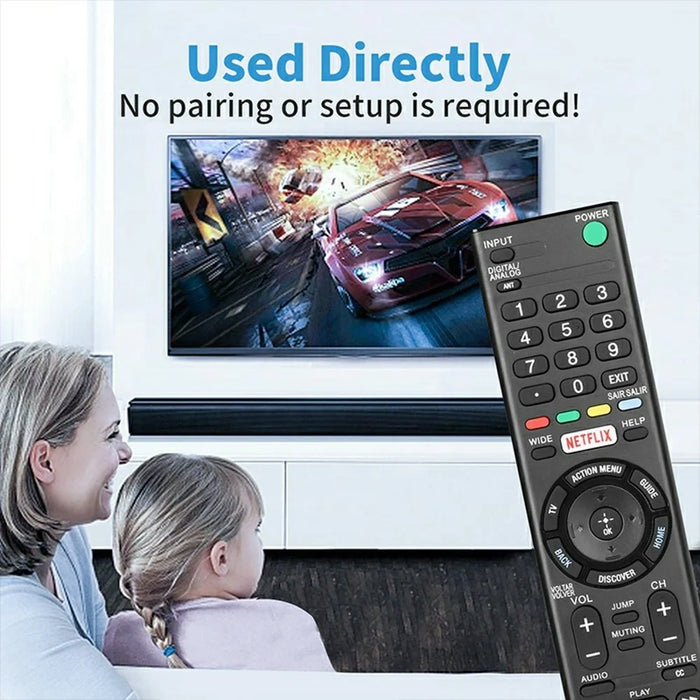 RMT-TX200B For Sony TV Remote Control Battery Powered Infrared Replacement Handheld Controller - 4