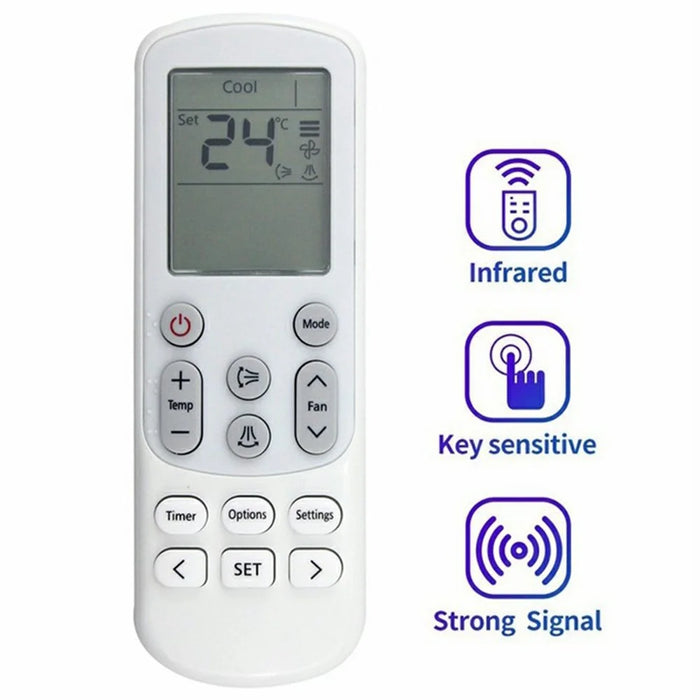 DB93-1463T / DB93-15169F For Samsung Air Conditioner Infrared Remote Control 10m Range Replacement Controller - 2