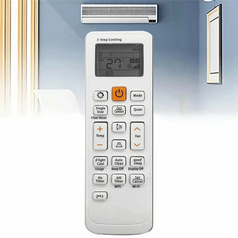 DB93-11489L For Samsung Air Conditioner Infrared Remote Control 10m Range Replacement Controller - 2