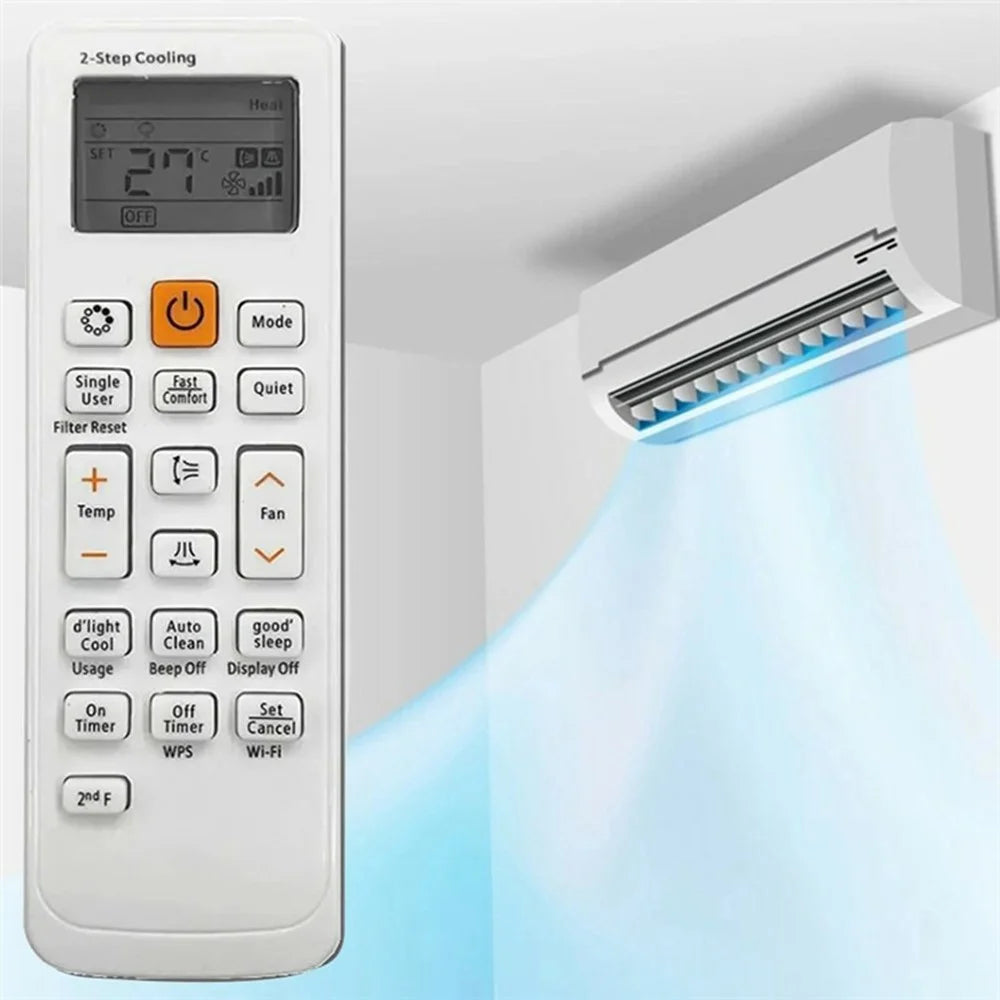DB93-11489L For Samsung Air Conditioner Infrared Remote Control 10m Range Replacement Controller - 3