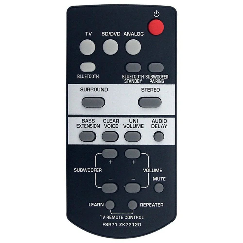 FSR71 For Yamaha Soundbar Ergonomic Remote Control 8m Range Infrared Wireless Controller - 1