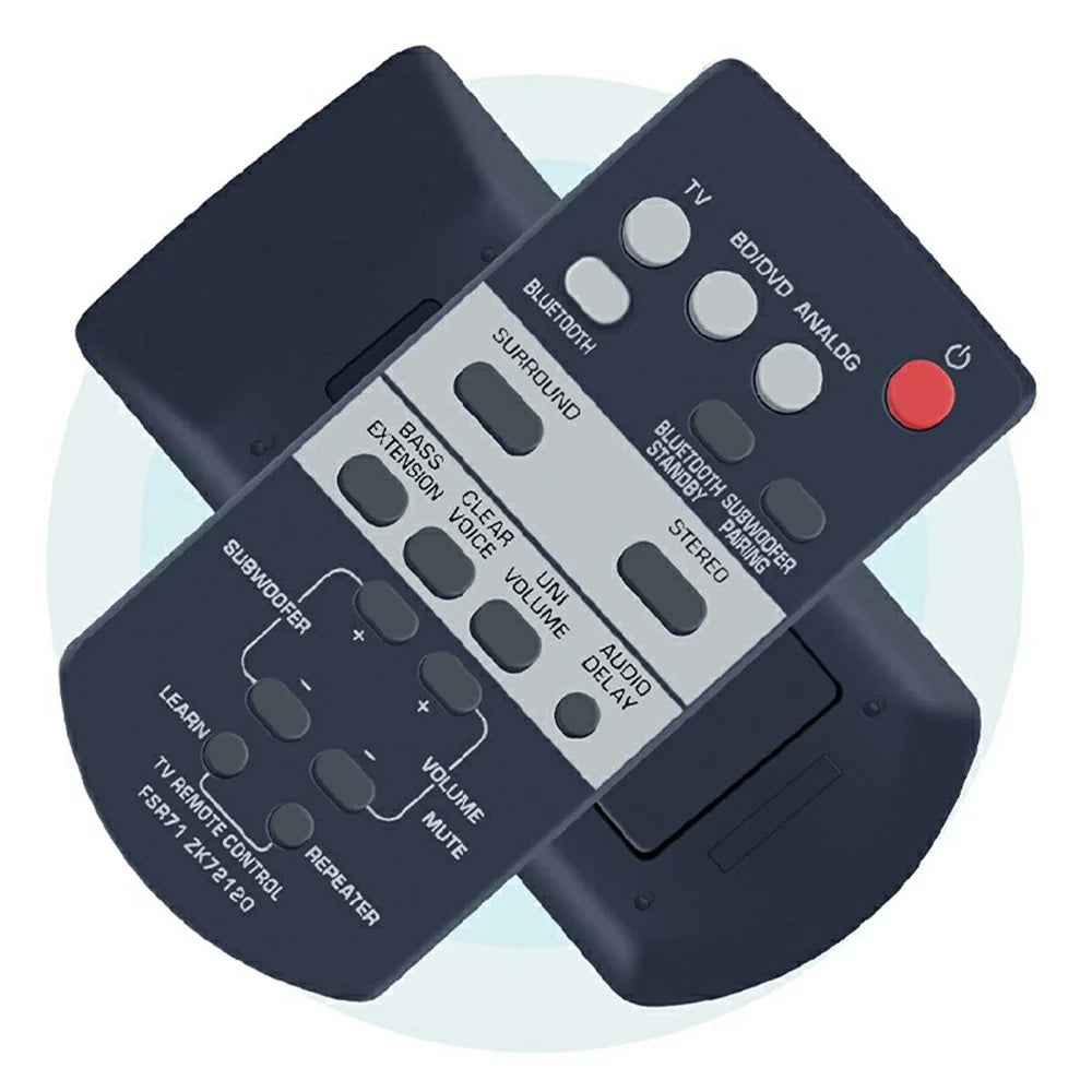 FSR71 For Yamaha Soundbar Ergonomic Remote Control 8m Range Infrared Wireless Controller - 2