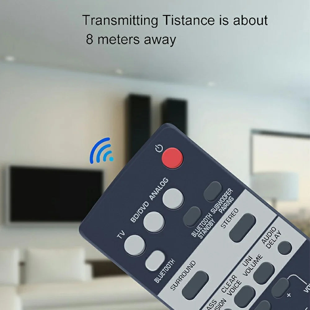 FSR71 For Yamaha Soundbar Ergonomic Remote Control 8m Range Infrared Wireless Controller - 5