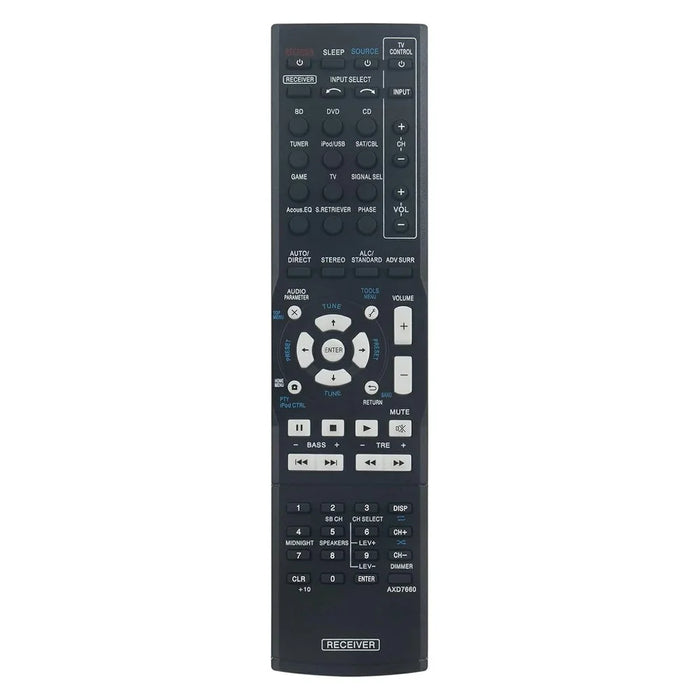 AXD7660 For Pioneer AV Receiver Stereo System Remote Control Ergonomic Replacement Controller - 1