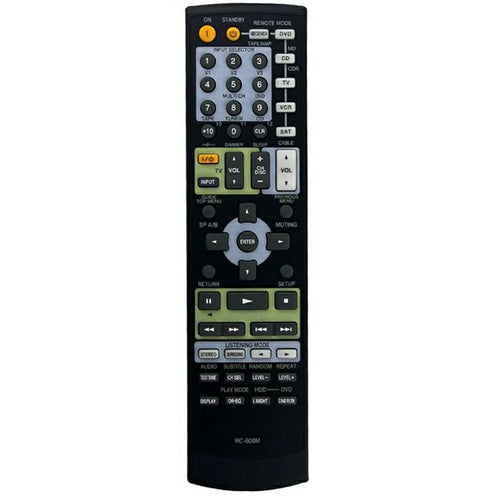 RC-608M For Onkyo Amplifier Player Remote Control 10m Range Battery Powered Replacement Controller - 1