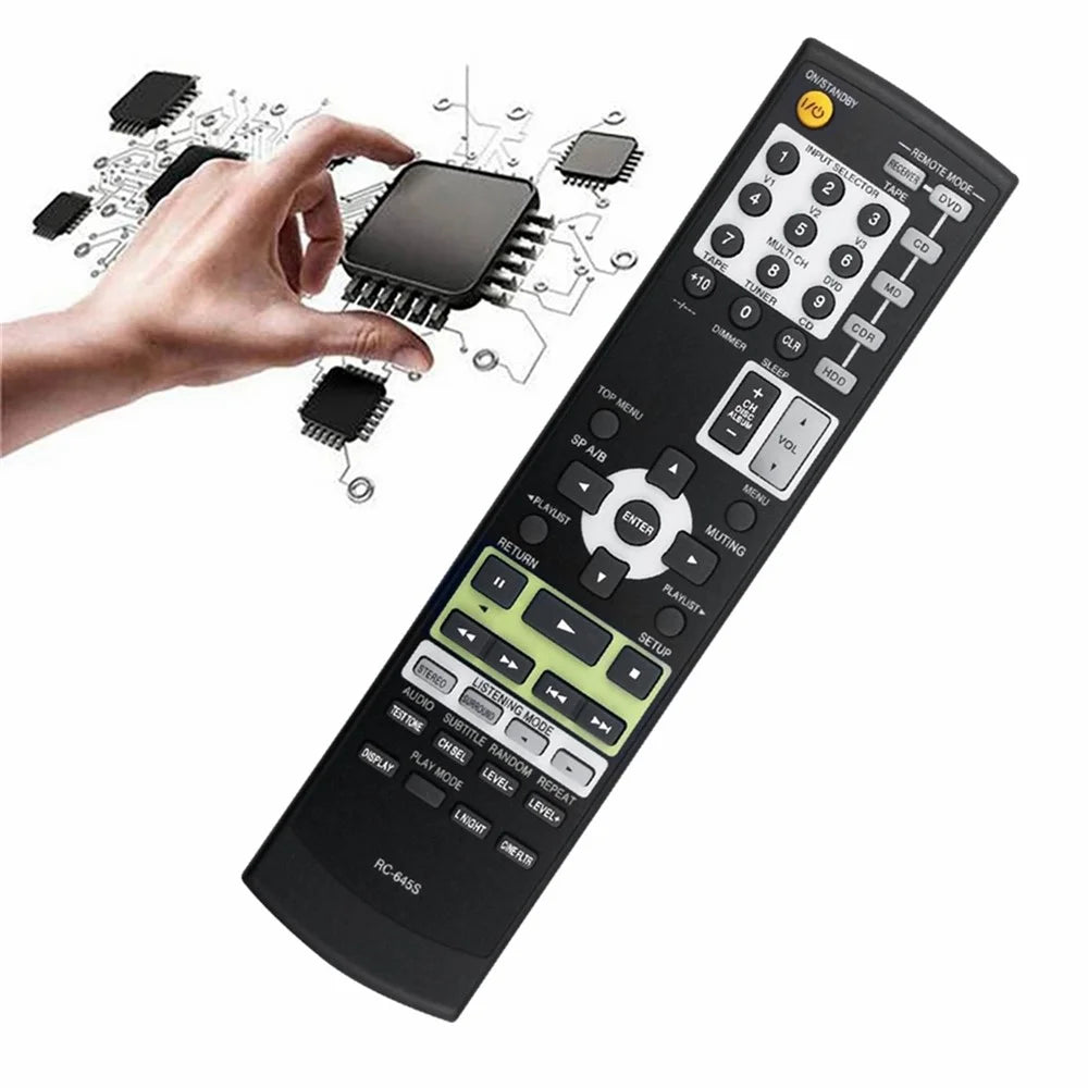 RC-645S For Onkyo Amplifier Player Remote Control 10m Range Battery Powered Replacement Controller - 2