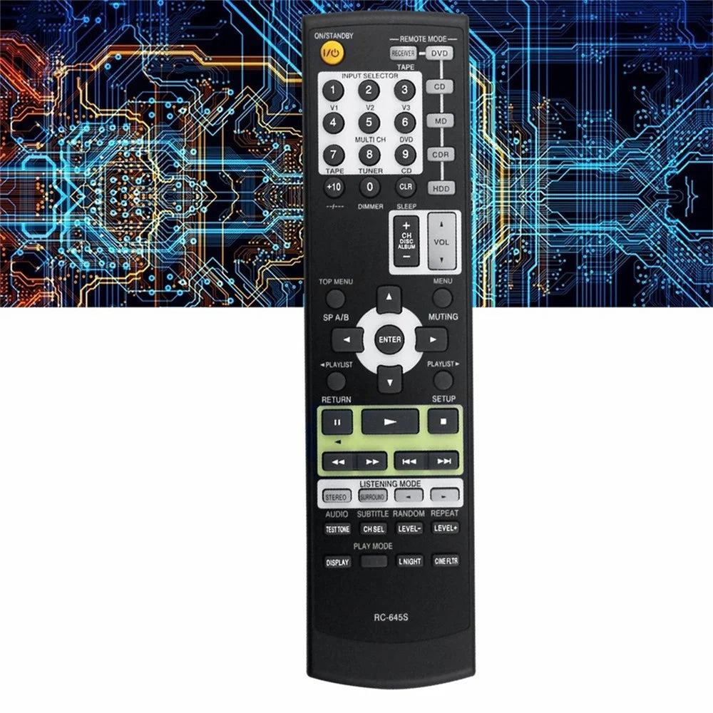 RC-645S For Onkyo Amplifier Player Remote Control 10m Range Battery Powered Replacement Controller - 4