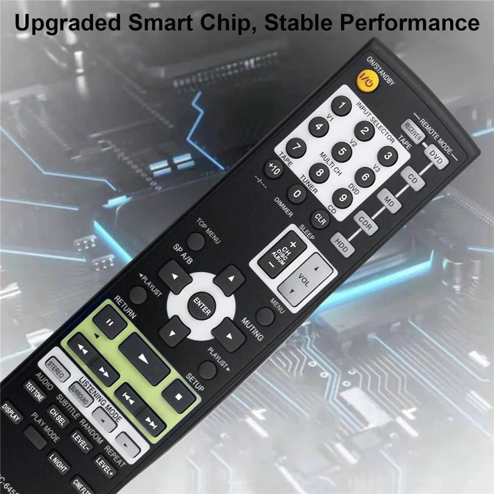 RC-645S For Onkyo Amplifier Player Remote Control 10m Range Battery Powered Replacement Controller - 5