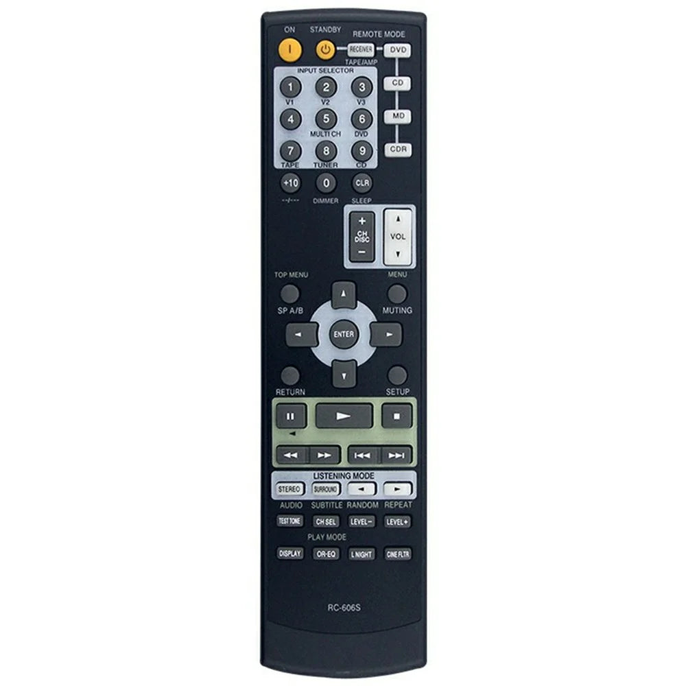RC-606S For Onkyo Amplifier Player Remote Control 10m Range Battery Powered Replacement Controller - 1
