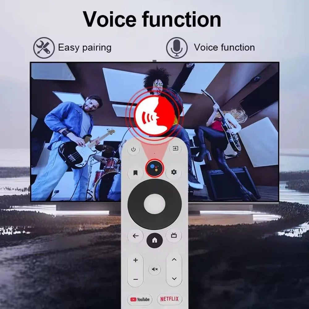 For Onn Android TV 4K UHD Box Voice Remote Control Replacement 10m Range Easy Operation - 5
