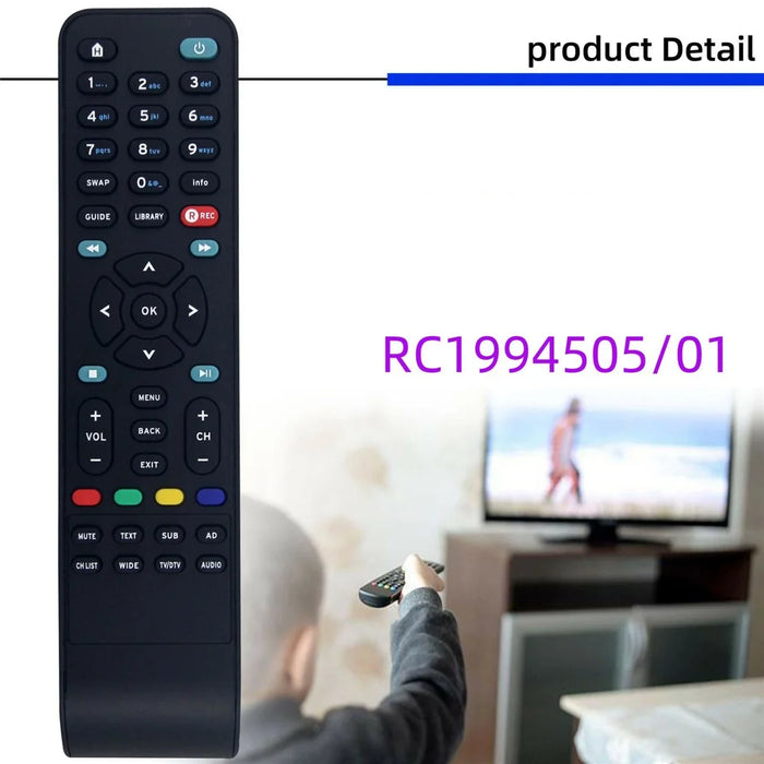 RC1994505 / 01 For Sandstrom TV Box Remote Control Infrared Replacement 10m Range Controller - 5