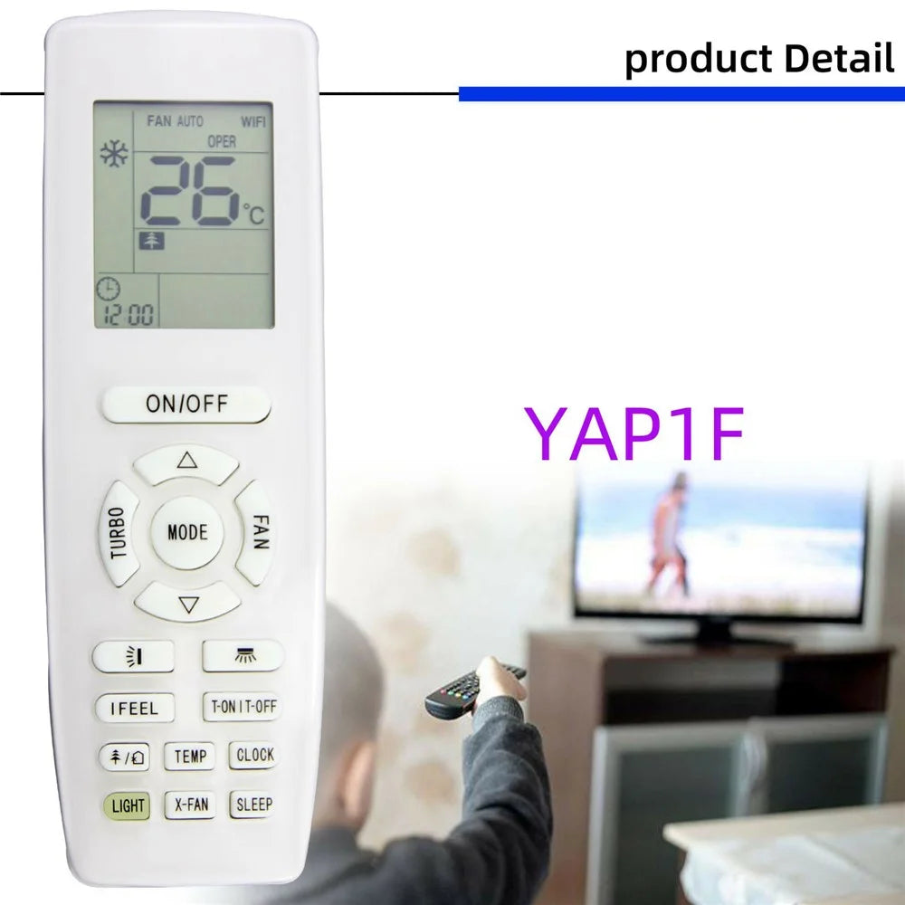 YAP1F For Gree Air Conditioner Infrared Remote Control Replacement 10m Range Wireless Controller - 2