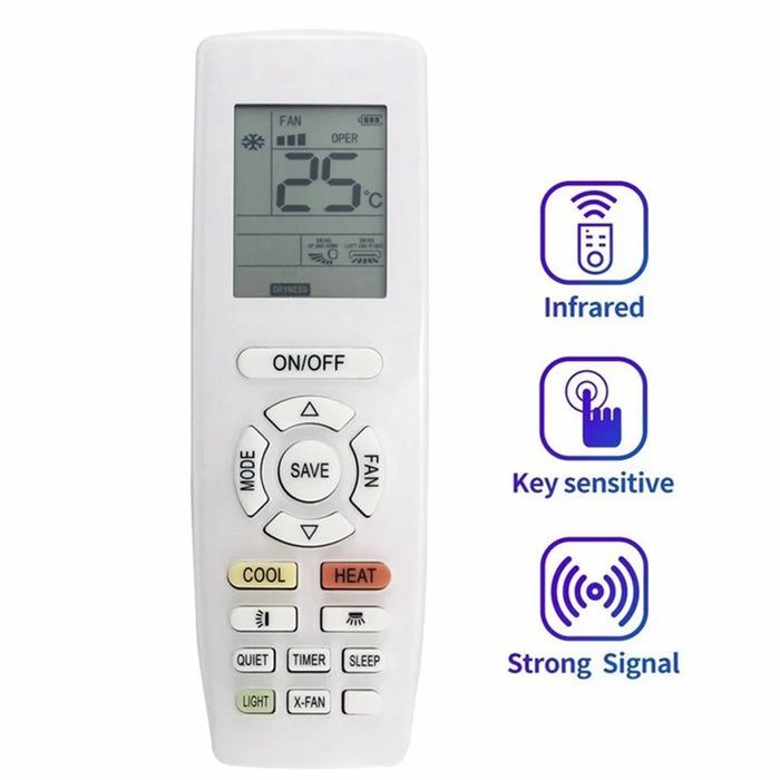 YAPOF15 For Gree Air Conditioner Infrared Remote Control Replacement 10m Range Wireless Controller - 2