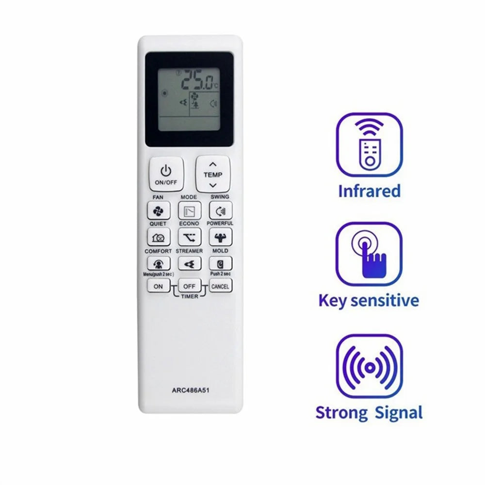 ARC486A51 For Daikin Air Conditioner Wireless Controller 10m Range Infrared Remote Control Replacement - 4