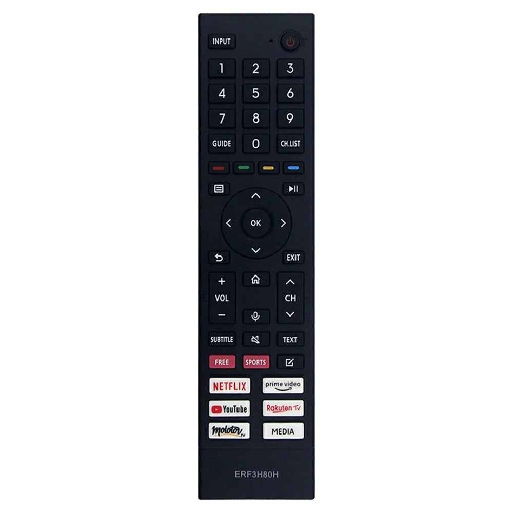 ERF3H80H For Hisense TV Remote Control Ergonomic Infrared Controller Replacement 1-10m Range - 1