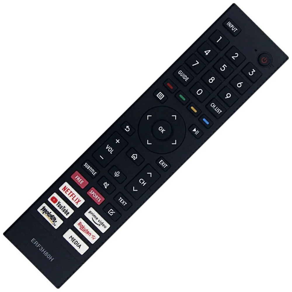 ERF3H80H For Hisense TV Remote Control Ergonomic Infrared Controller Replacement 1-10m Range - 3