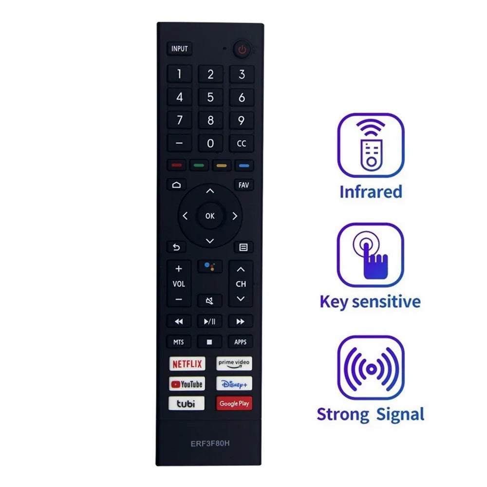 ERF3F80H For Hisense TV Remote Control 1-10m Range Infrared Replacement Controller (Not Support Voice Function) - 4