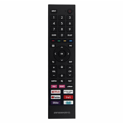 ERF3E80H For Hisense TV Remote Control 1-10m Range Infrared Replacement Controller (Not Support Voice Function) - 1