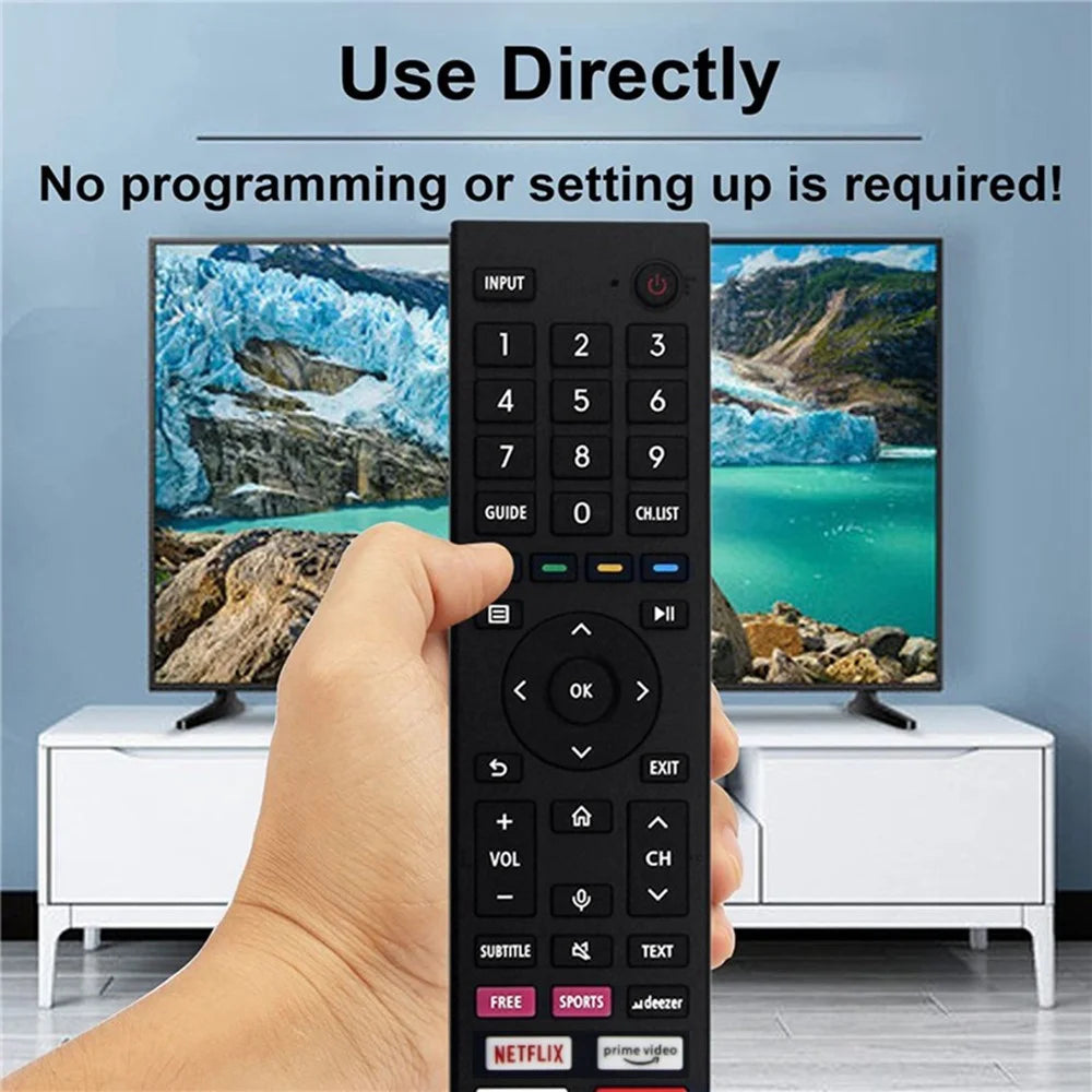 ERF3E80H For Hisense TV Remote Control 1-10m Range Infrared Replacement Controller (Not Support Voice Function) - 2