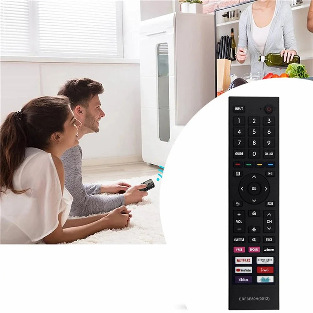ERF3E80H For Hisense TV Remote Control 1-10m Range Infrared Replacement Controller (Not Support Voice Function) - 3