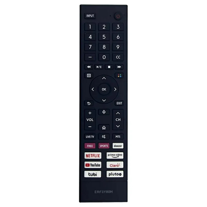 ERF3Y80H For Hisense TV Remote Control 1-10m Range Infrared Replacement Controller (Not Support Voice Function) - 1