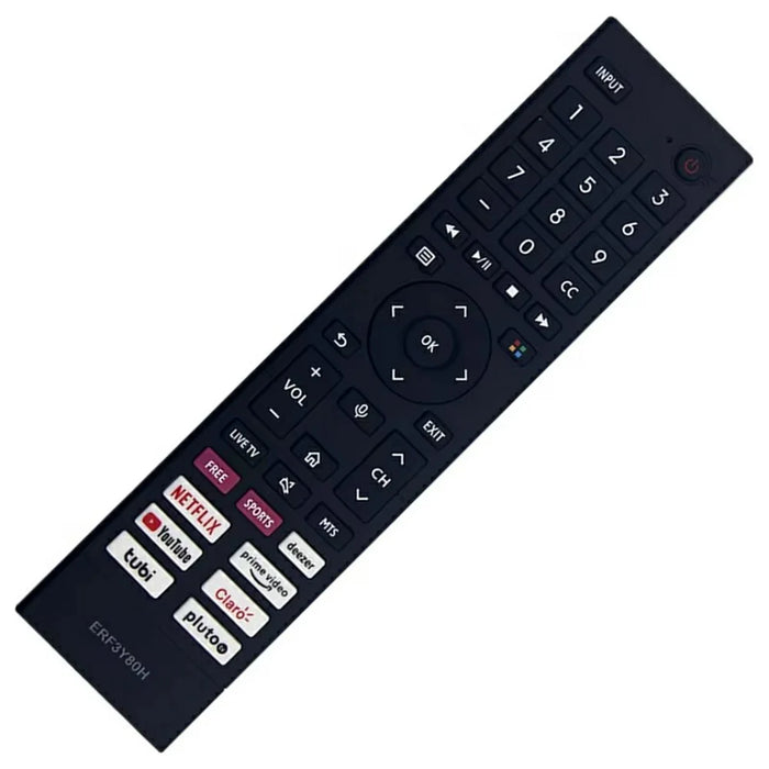 ERF3Y80H For Hisense TV Remote Control 1-10m Range Infrared Replacement Controller (Not Support Voice Function) - 4
