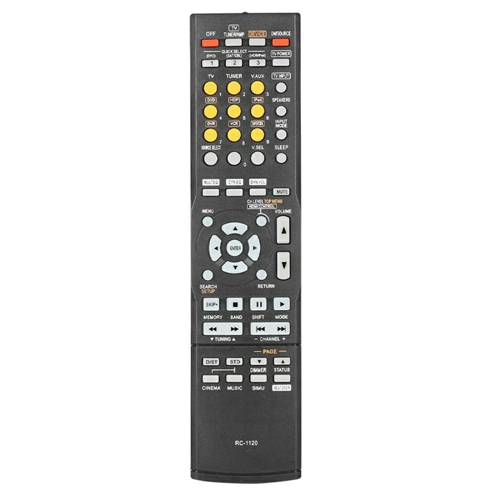 RC-1120 For Denon AV Receiver Infrared Remote Control Battery Powered 10m Range Ergonomic Controller - 1