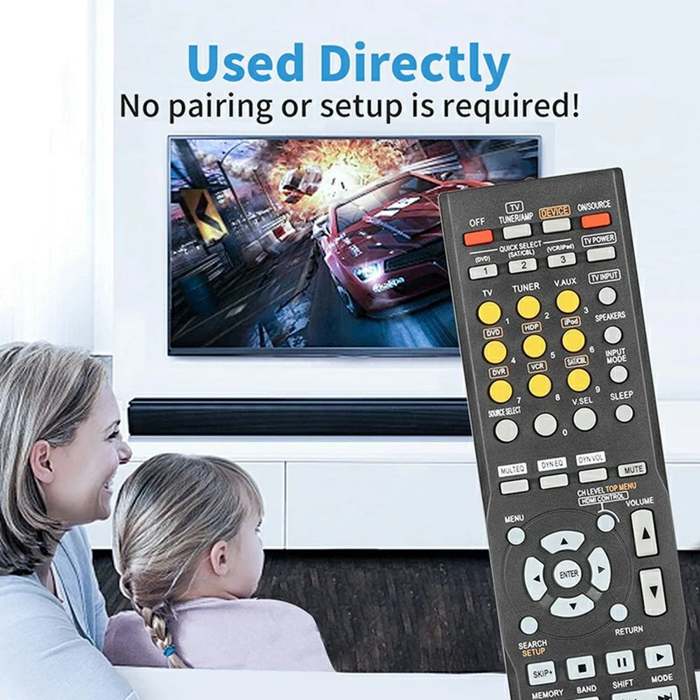 RC-1120 For Denon AV Receiver Infrared Remote Control Battery Powered 10m Range Ergonomic Controller - 5