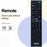RM-ED041 For Sony TV Remote Control Battery Powered Infrared Replacement Handheld Controller - 2