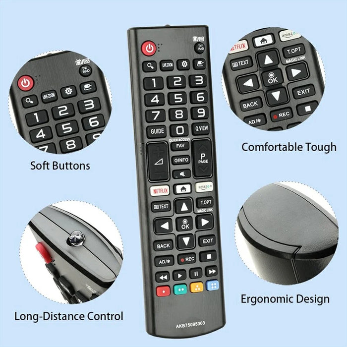 AKB75095303 For LG TV Remote Control Infrared Wireless Replacement Controller - 2
