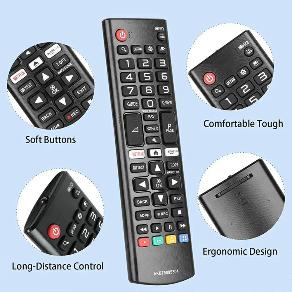 AKB75095304 For LG TV Remote Control Infrared Wireless Replacement Controller - 2