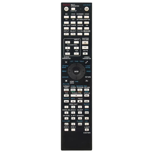 AXD7591 For Pioneer AV Receiver Remote Control 10m Range Handheld Controller Replacement - 1