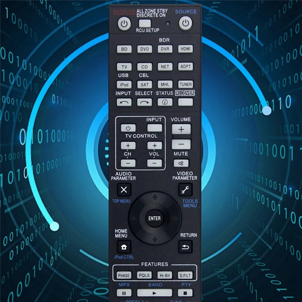AXD7668 For Pioneer AV Receiver Remote Control 10m Range Handheld Controller Replacement - 6