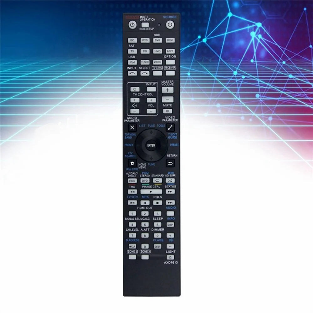 AXD7613 For Pioneer AV Receiver Remote Control 10m Range Handheld Controller Replacement - 6