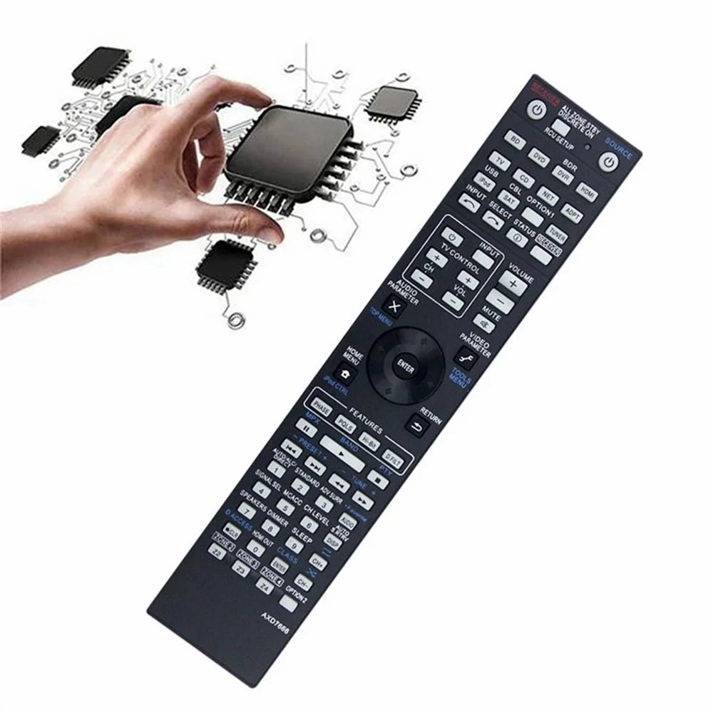 AXD7666 For Pioneer AV Receiver Remote Control 10m Range Handheld Controller Replacement - 4