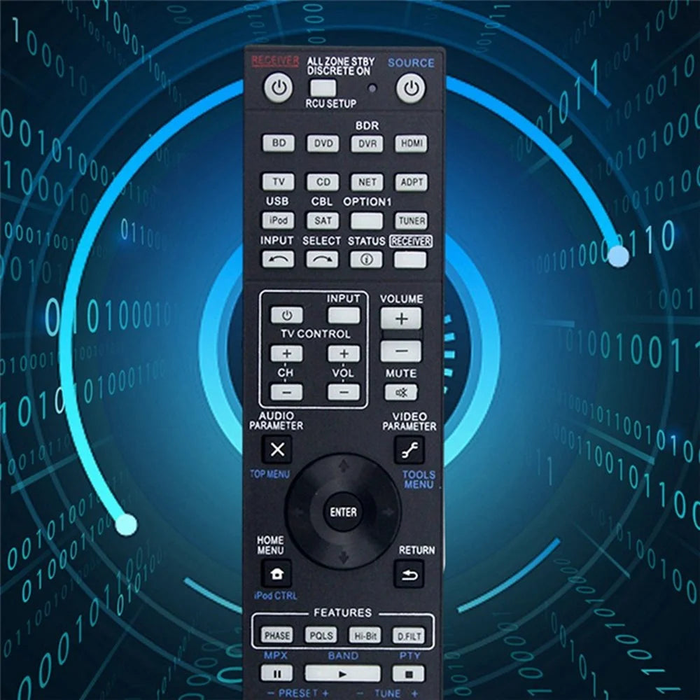 AXD7666 For Pioneer AV Receiver Remote Control 10m Range Handheld Controller Replacement - 5