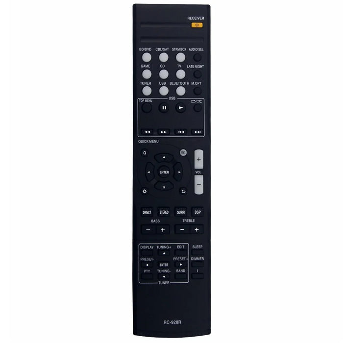RC-928R For Onkyo AV Receiver Remote Control 10m Range Battery Powered Replacement Infrared Controller - 1