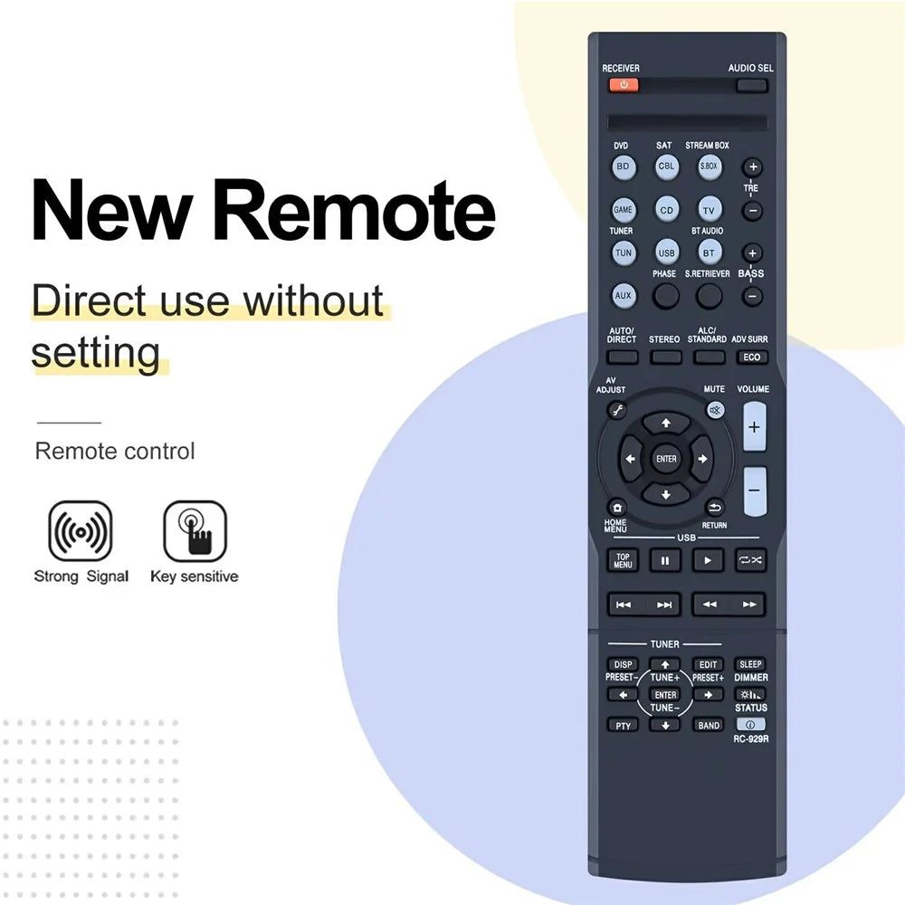 RC-929R For Pioneer AV Receiver Remote Control 10m Range Infrared Handheld Controller Replacement - 4