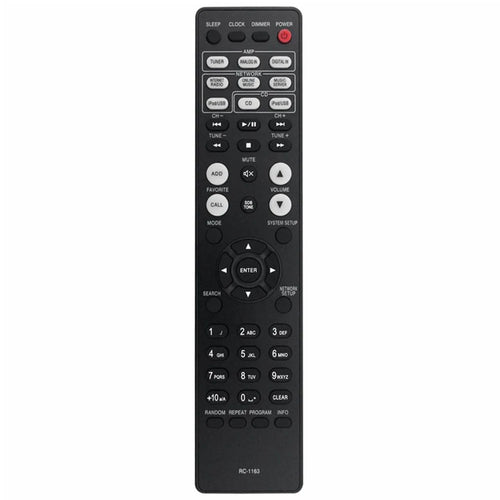 RC-1163 For Denon AV Receiver Infrared Remote Control Battery Powered 10m Range Ergonomic Controller - 1