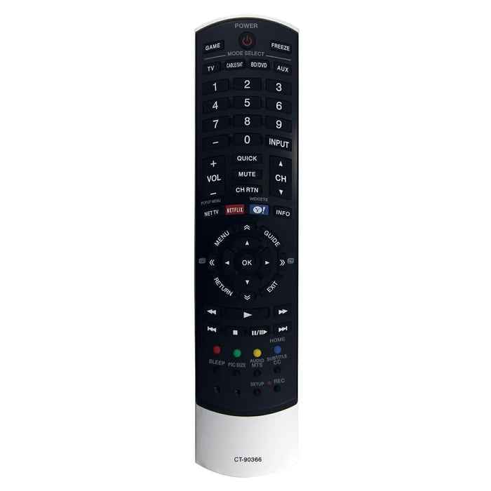 CT-90366 For Toshiba TV Remote Control Battery Powered Infrared Television Controller Replacement - 1