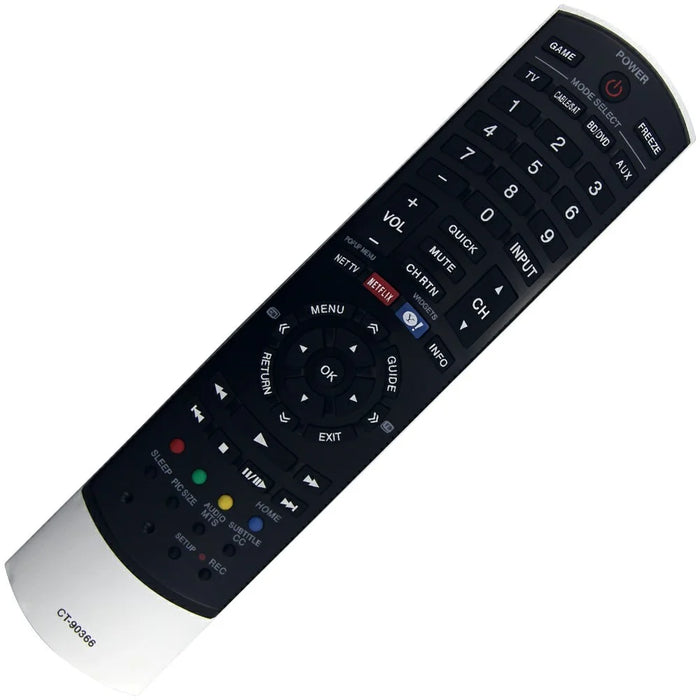 CT-90366 For Toshiba TV Remote Control Battery Powered Infrared Television Controller Replacement - 3