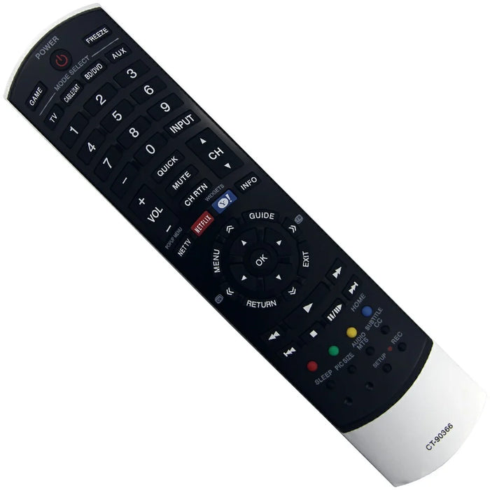 CT-90366 For Toshiba TV Remote Control Battery Powered Infrared Television Controller Replacement - 4
