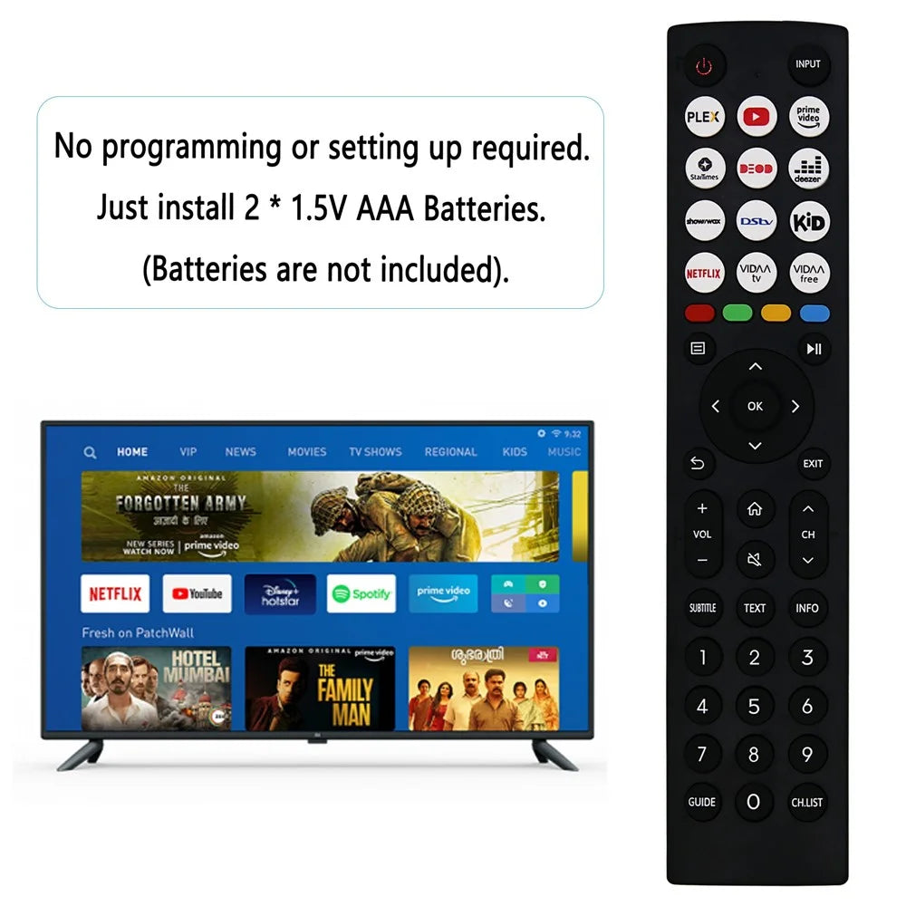EN2J36H For Hisense TV Remote Control 1-10m Range Ergonomic Infrared Controller Replacement - 2