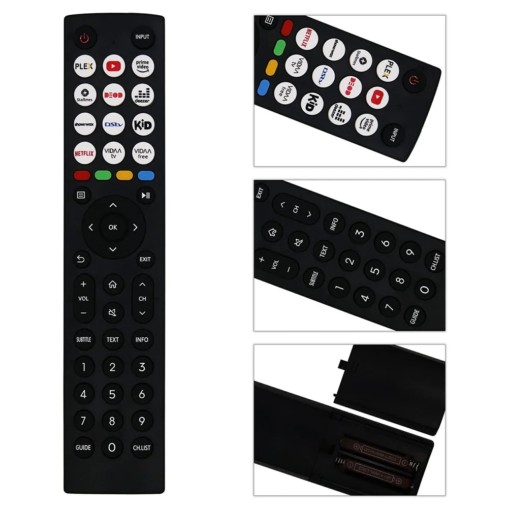 EN2J36H For Hisense TV Remote Control 1-10m Range Ergonomic Infrared Controller Replacement - 3